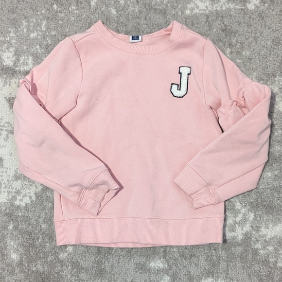 Janie and Jack Logo Ruffle Sleeve Pullover - Picture 6 of 6